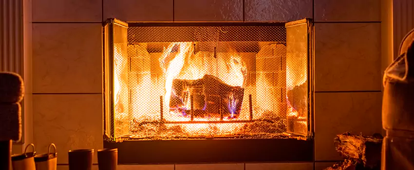 Mendota Hearth Landscape Fireplace Installation in Marietta, Georgia