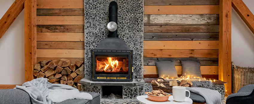 Thelin Hearth Products Direct Vent Gas Stove Fireplace Inspection in Marietta, Georgia